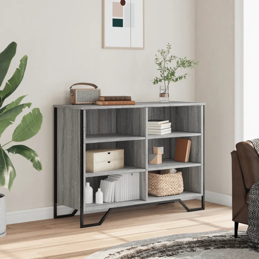 vidaXL Credenza Grigio Sonoma 101x35,5x74,5 cm in Legno Multistrato