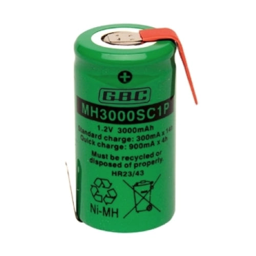 MH3000SC LAMELLE O/DIR. - BATTERIA RICARICABILE NI-MH SC 3000MAH GBC