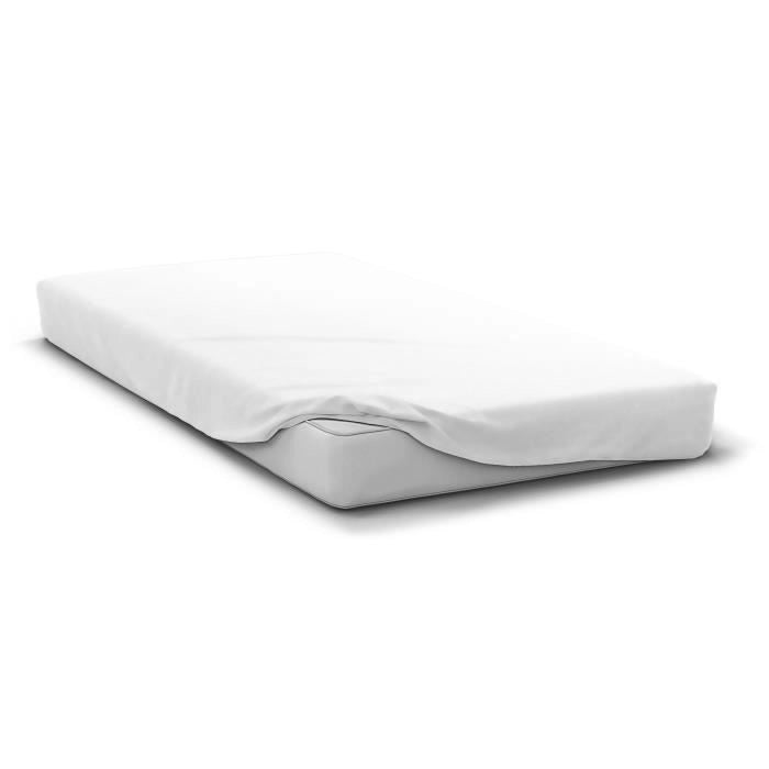 Lenzuolo con angoli - HOME LINGE PASSION - HP71764 - 140 x 190 cm + cuffia 30 cm - Microfibra - 82 g - Bianco