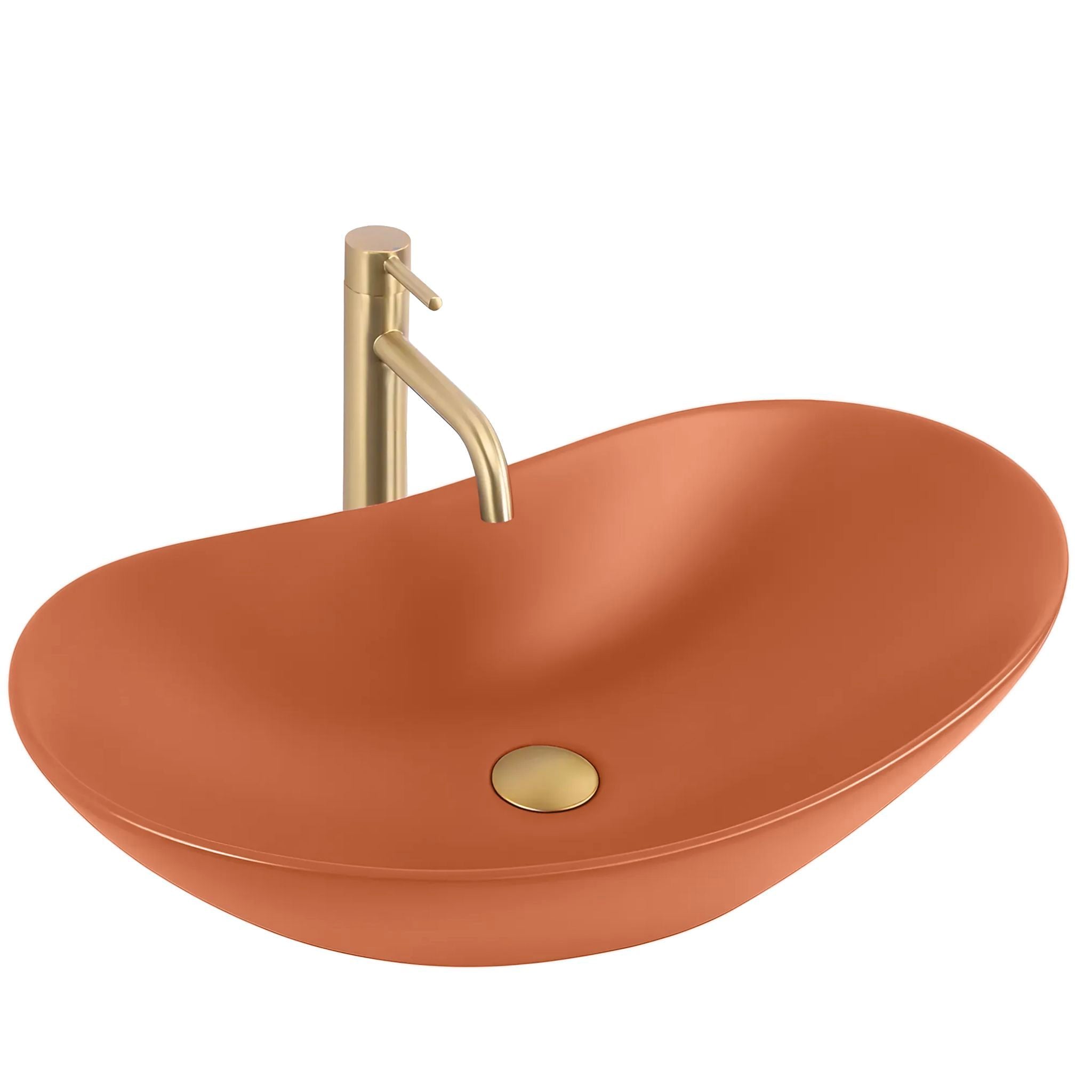 Lavabo Da Appoggio Rea Royal Cinnamon Matt