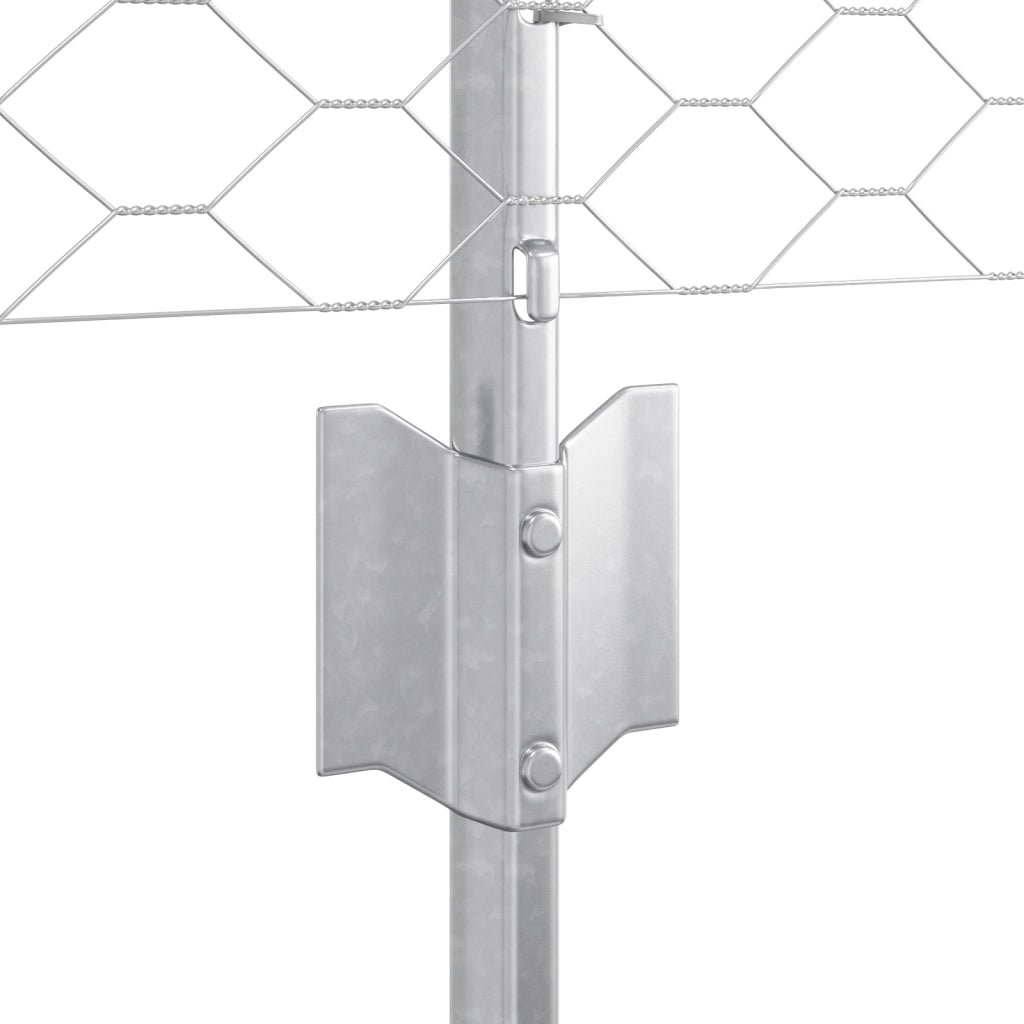Recinzione Esagonale con 11 U Post Silver 0.5x25 m Acciaio