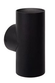 Applique Lucide Bondi nera in alluminio 2xGU10 50W max