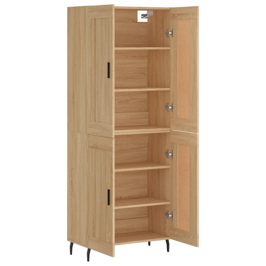 Credenza Rovere Sonoma 69,5x34x180 cm in Legno Multistrato 3199700