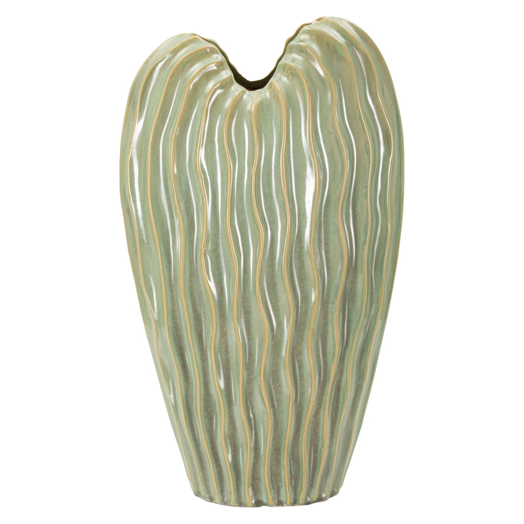 Daronere, Vaso Finitura Effetto Materico, Verde