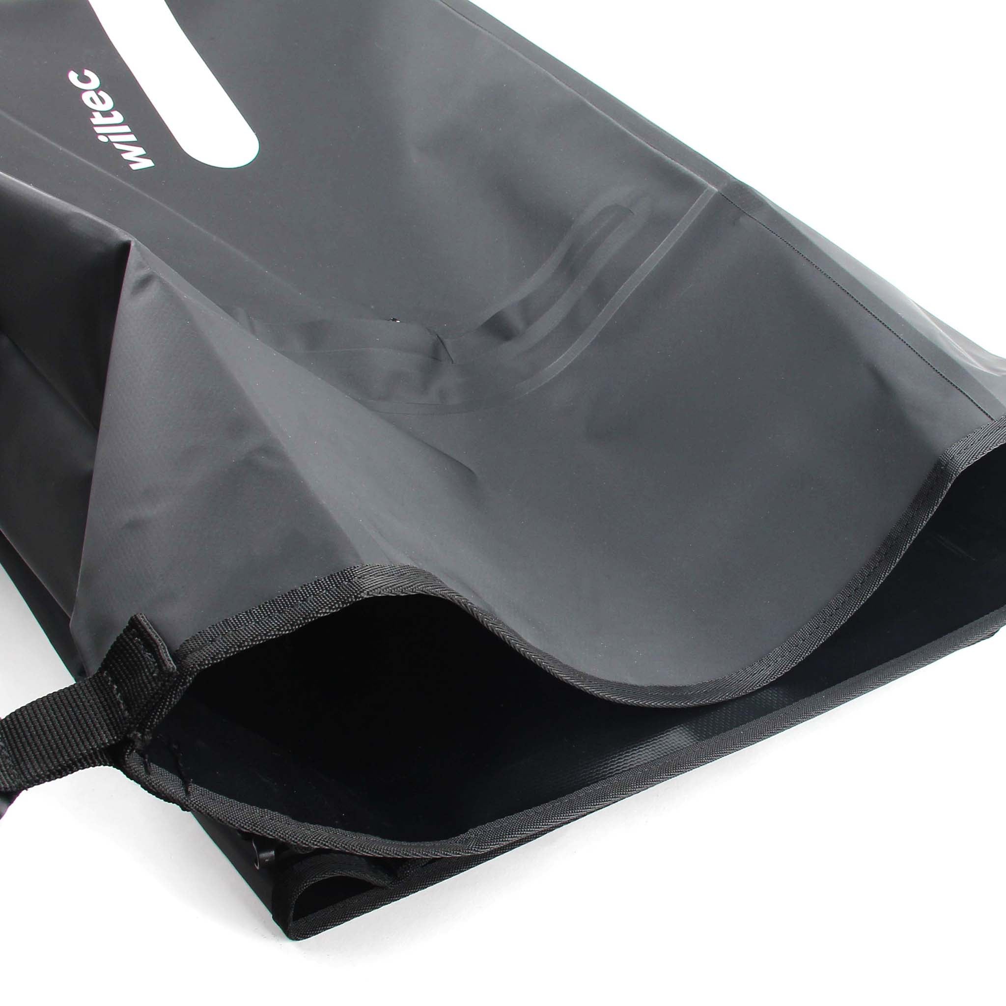 Doppel Gepäckträgertasche 37 x 16 x 51 cm, Fahrradtasche Gepäckträger 46 l Stauraum, wasserresistente Fahrrad Tasche, Gepäcktasche mit seitlichen Taschen