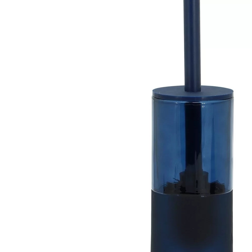 Portascopino in vetro blu - serie Notte