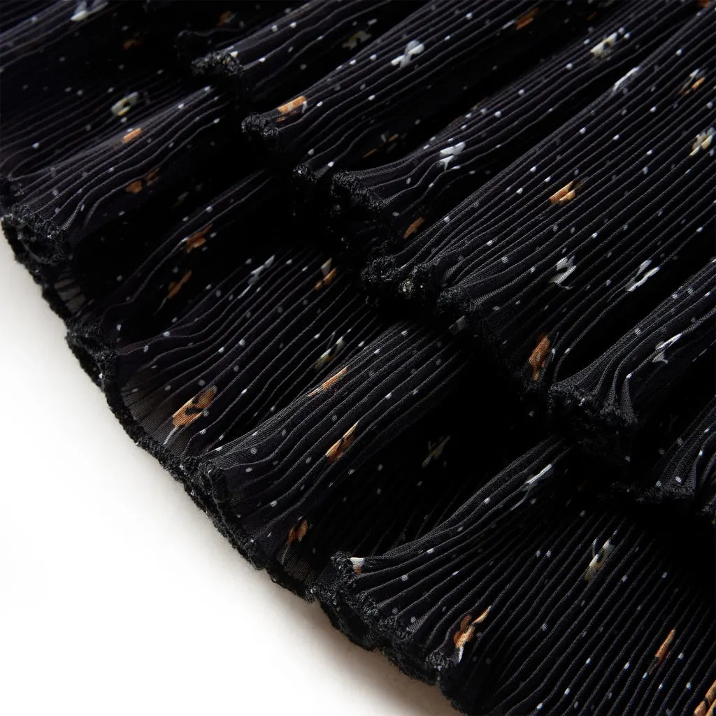 Gonna da Bambina a Strati con Design Arricciatura Nera 92 CFW2642453