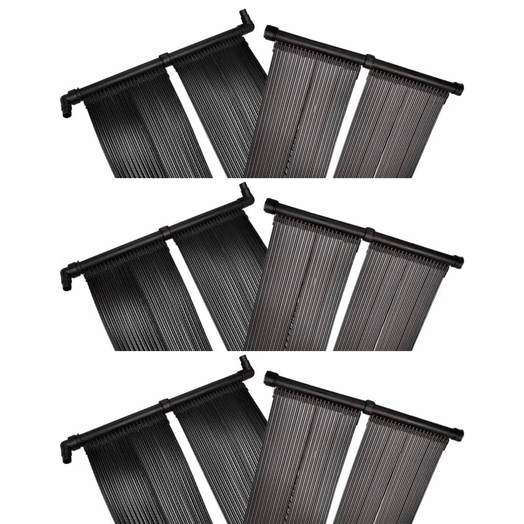 Pannelli Solari Riscaldatori per Piscina 6 pz 80x620 cm cod mxl 76565
