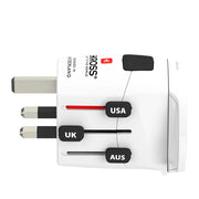 Adattatore da viaggio Pro Light World prese universali Bianco Skross