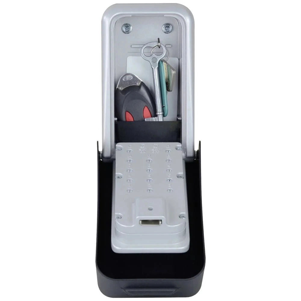 Master Lock 5426EURD Cassetta Portachiavi Certificata con Combinazione Programmabile 16000 Codici Possibili Materiale in Zinco Resistente agli Agenti Atmosferici colore Nero