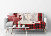 Plaid Coperta Divano Stampa Digitale Retro Agnellato Pelliccia Vari Disegni - 130x160 - Gnomi