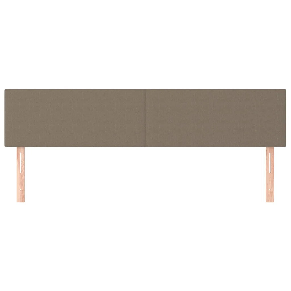 Testiera 2 pz-Set di 2 Testata del letto Tortora 90x5x78/88 cm in Tessuto