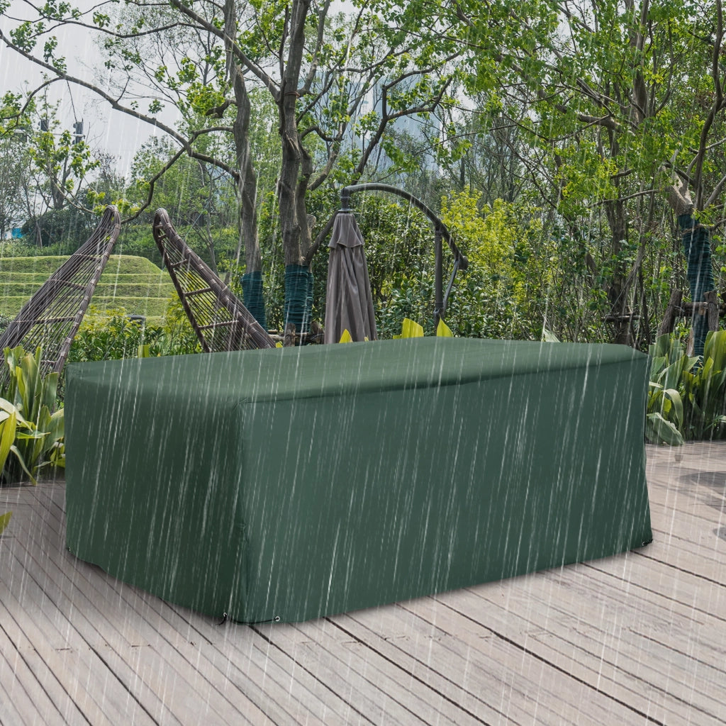 Copertura per Mobili da Giardino ¨C zephmum ¨C Verde Oxford 600D 210x140x80 cm