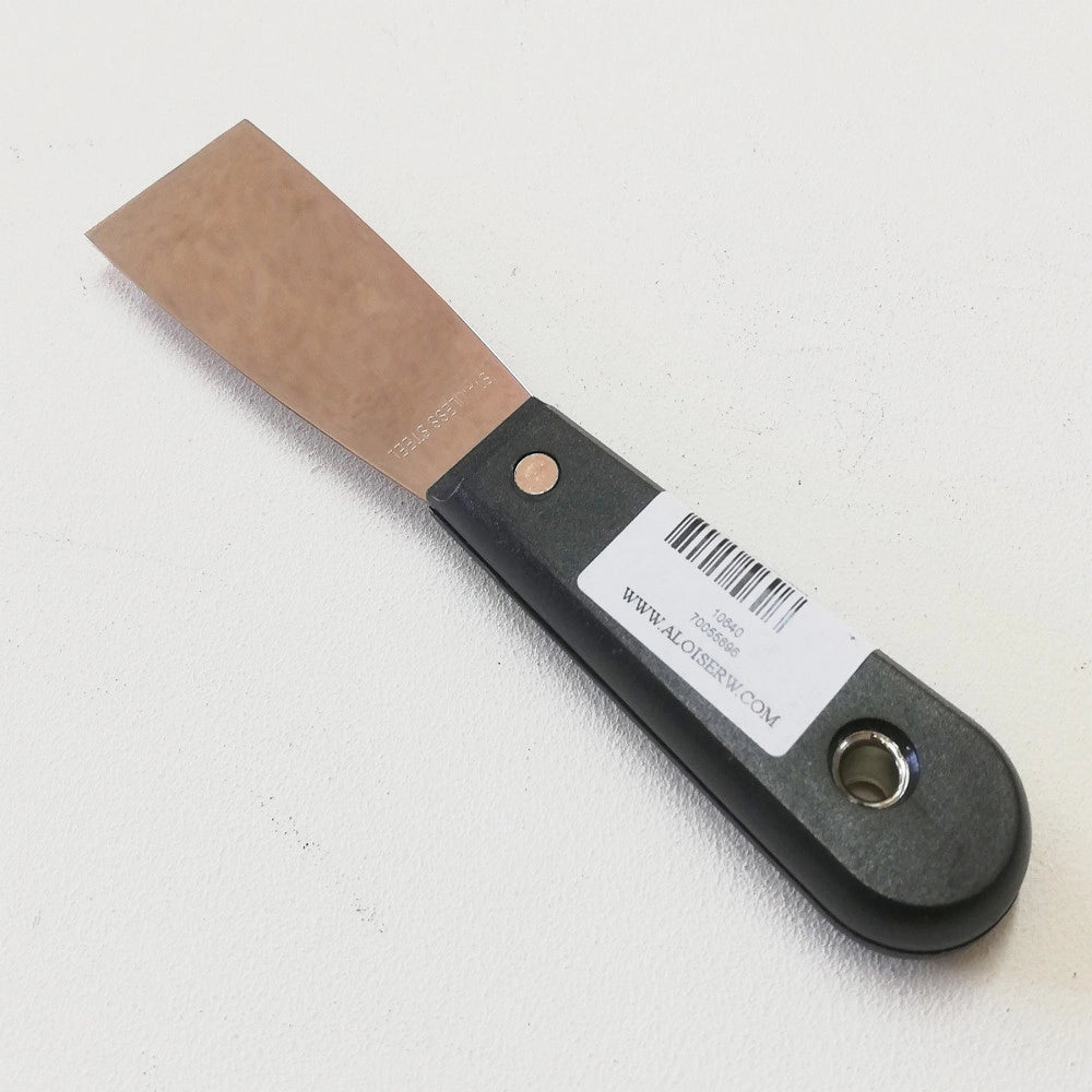 Fiorellini spatola raschietto inox da 40mm con manico in legno
