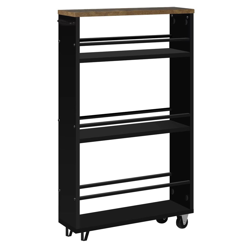 Carrello Multiuso Stretto ¨C Minimal ¨C Cucina con Ruote Portatile