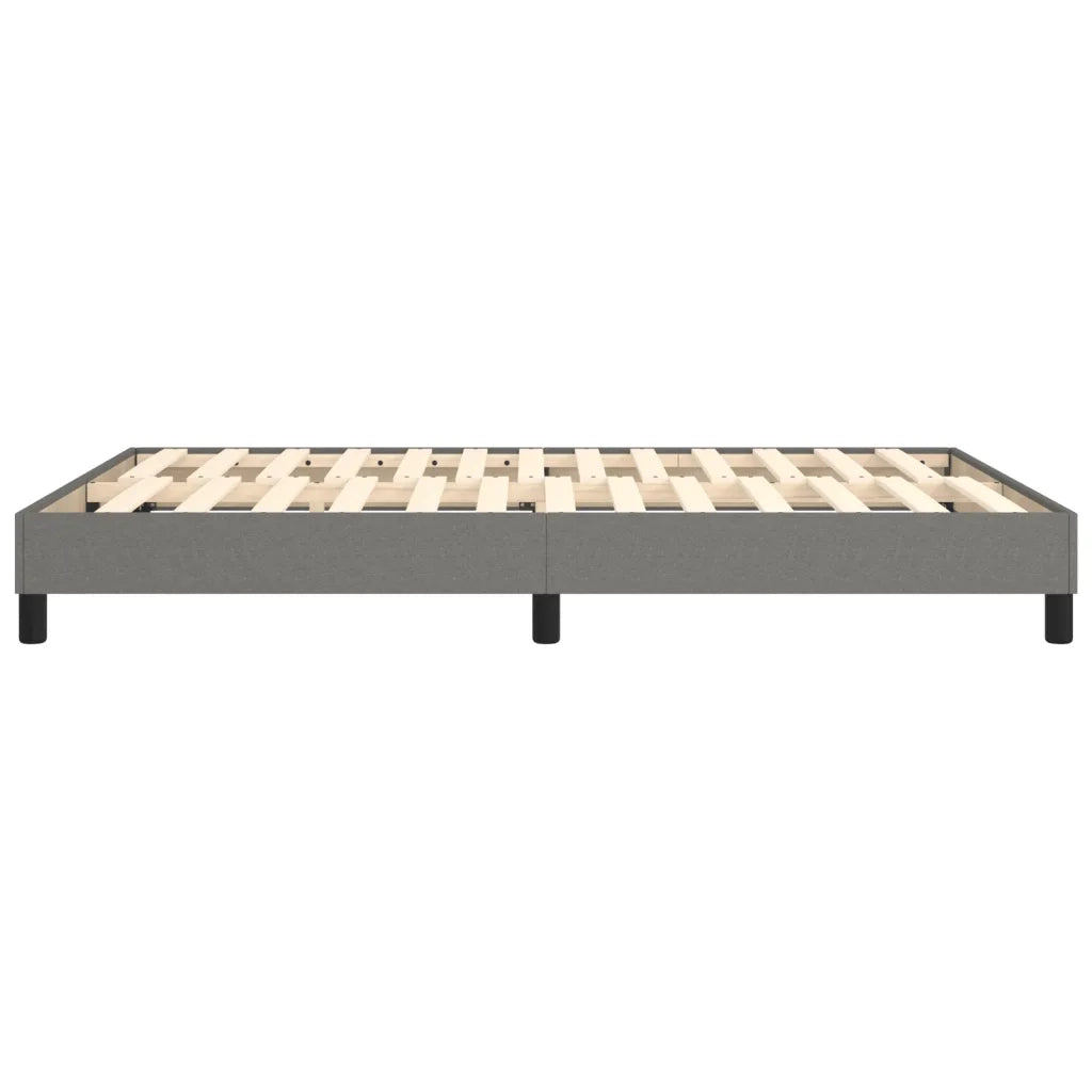 Struttura Letto a Rete a Molle Grigio Scuro 140x200 cm Tessuto 3120517