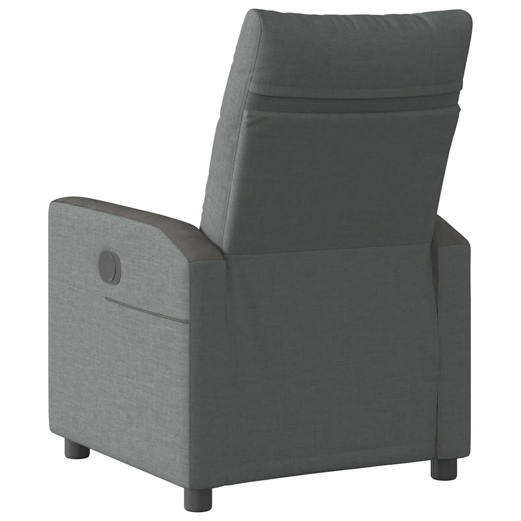 Divano Sedia-Poltrona reclinabile in tessuto grigio scuro 811526