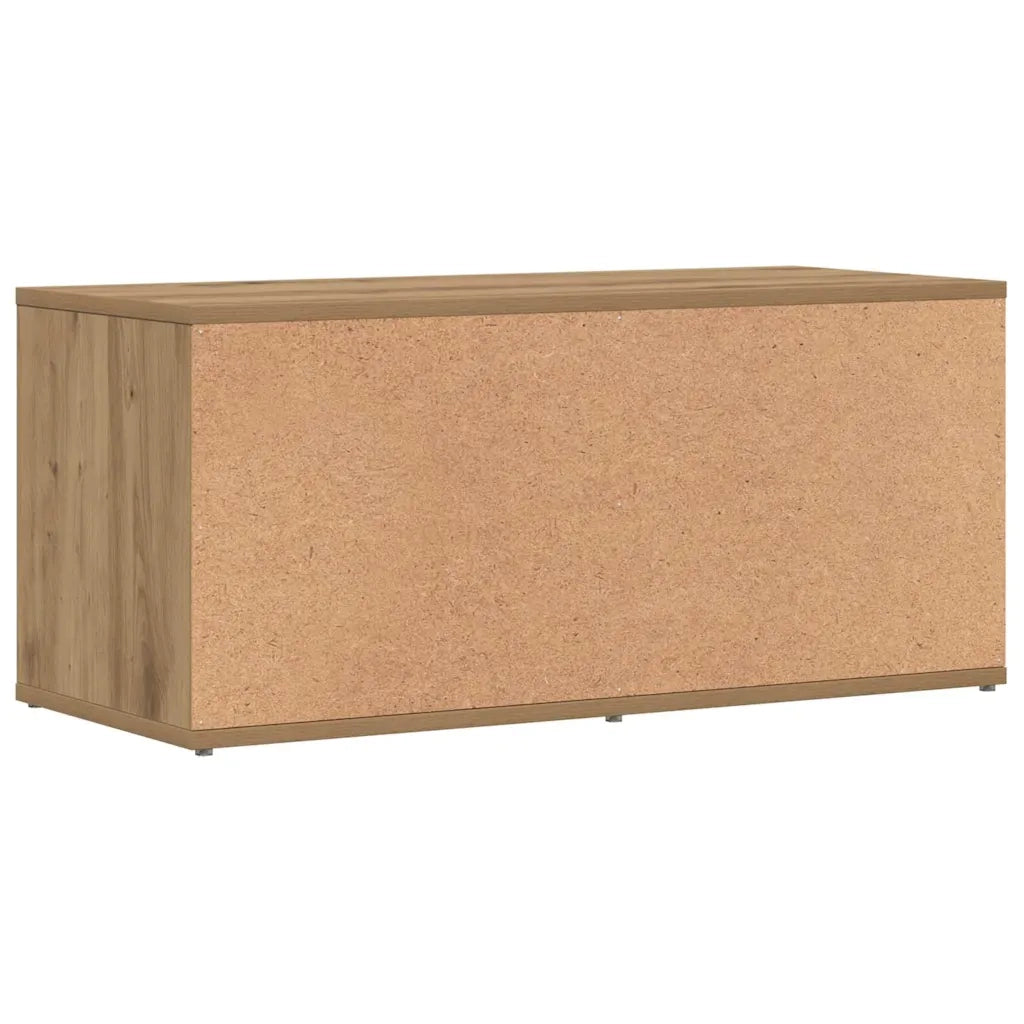 Mobile Porta TV Rovere Artigianale 80x34x35,5 cm Truciolato 856011