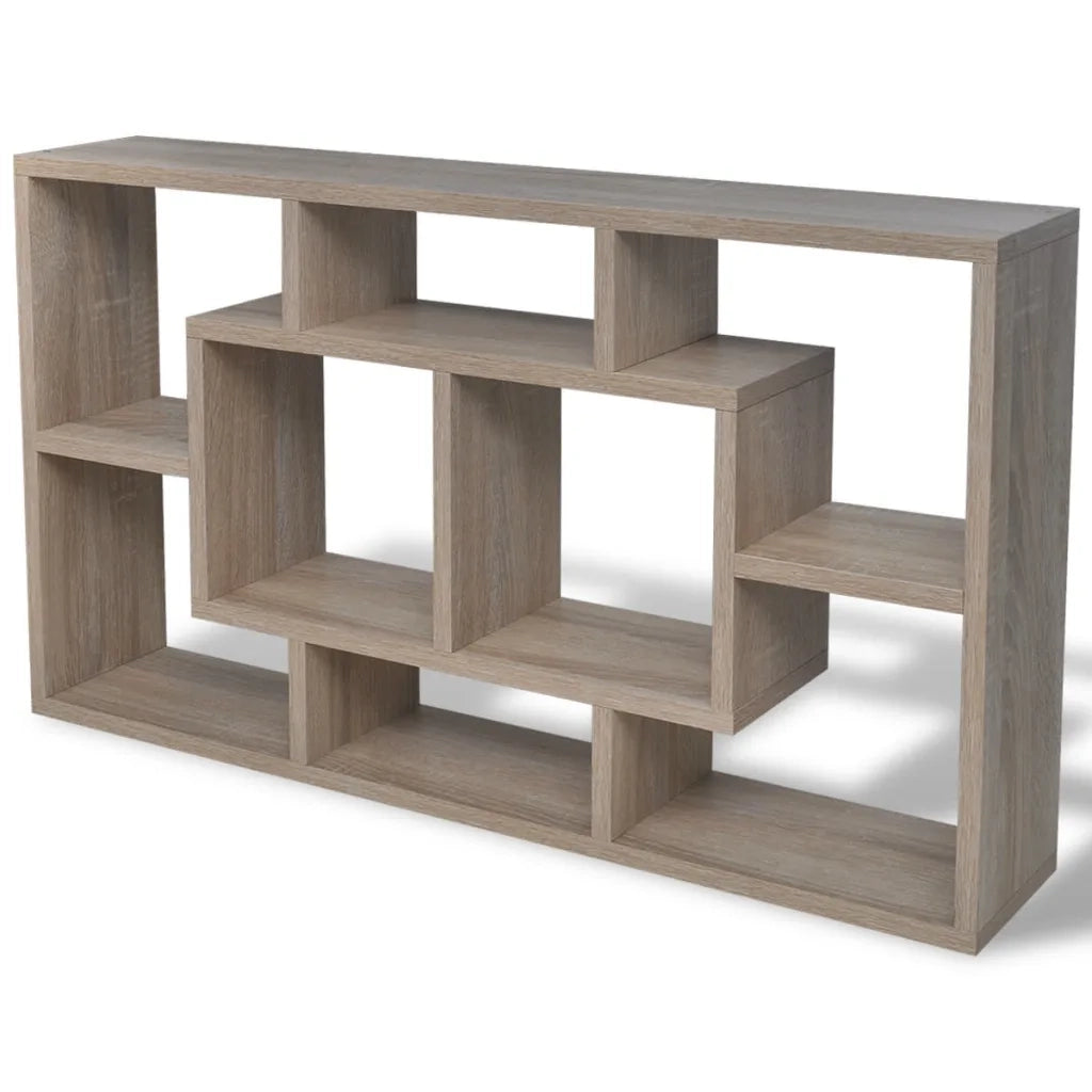 Espositore da Parete Pensile 8 Scomparti Color Rovere CFW4861252