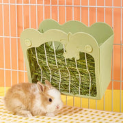 Hooiruf per conigli e cavi - Stazione alimentare - Materiale in acciaio inossidabile di alta qualità - 25x20x12,5 cm - Sicuro e duraturo - Adatto per piccoli animali...
