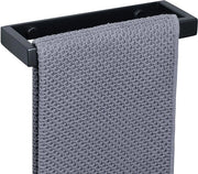 Handdoekhouder senza fori nero Handdoekhouder senza fori autofissante o da fissare con chiodi per muratura RVS Handdoekhouder per bagno e cucina 20CM