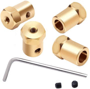 Connettori Motor 4 pezzi - Fermo-messaggio - Asse allungabile - Chiave a 6 denti - Viti - Materiale duraturo