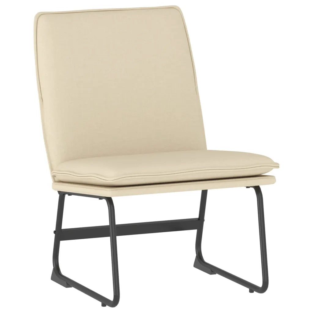 Sedia Lounge Crema 52x75x76 cm in Tessuto cod mxl 14379