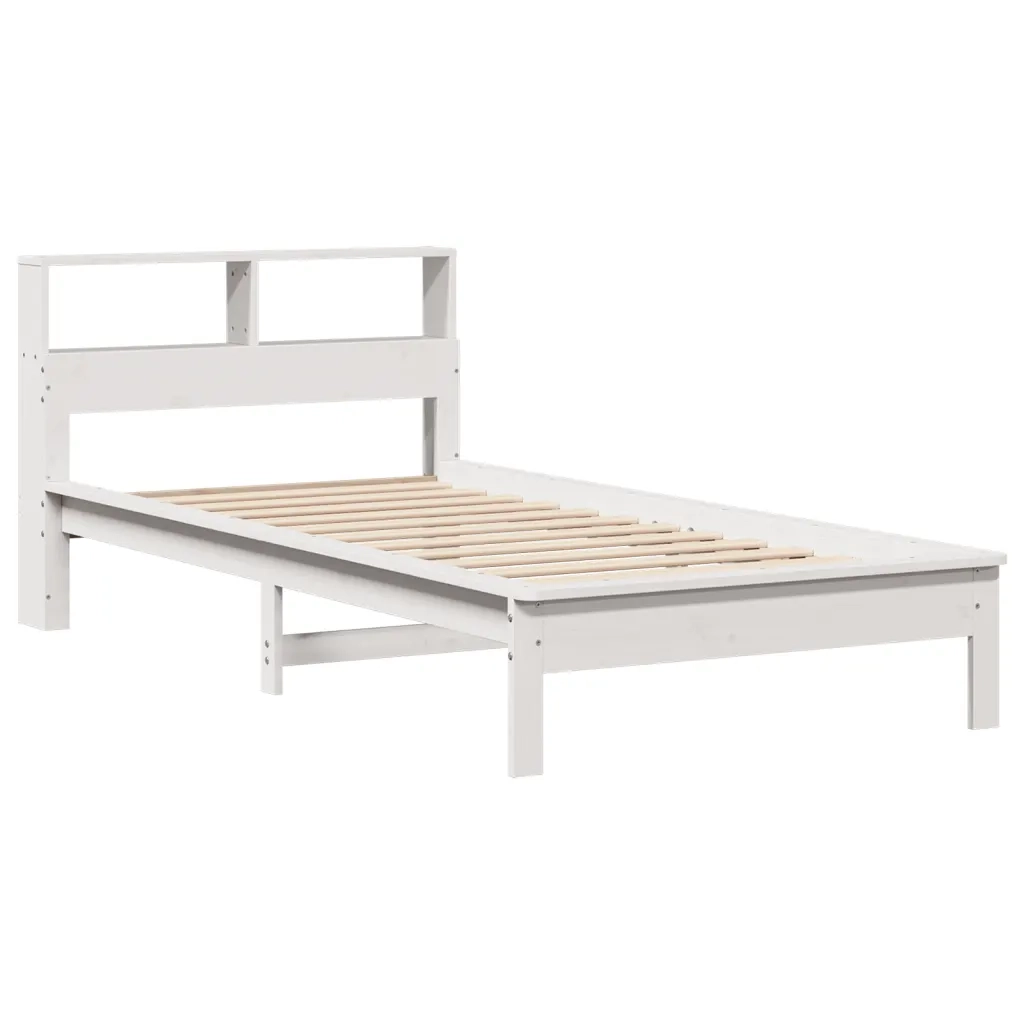 Letto con Libreria senza Materasso 75x190 cm in Legno Pino 855736