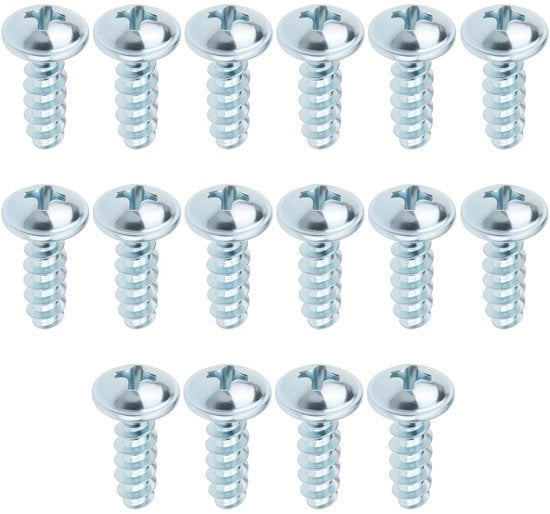 Viti di Sostituzione per Motoseggio - 16 pezzi - M5 x 16 mm - Acciaio Zinato - Viti di Sostituzione - Installazione Facile - Materiale Duraturo