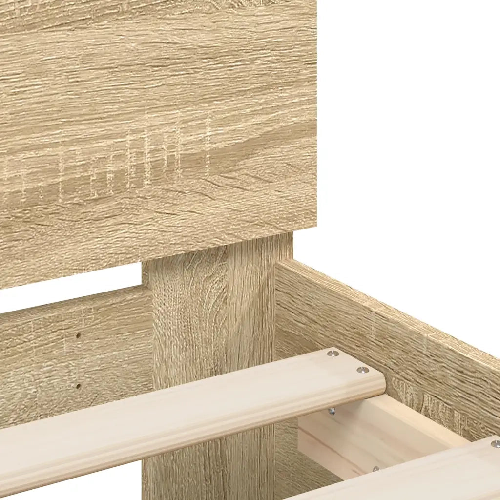 Giroletto senza Materasso con Testiera Rovere Sonoma 100x200 cm 838528
