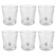 Set 6 Bicchieri Acqua Bibite Bevande 29 Cl In Vetro Resistente Lavorato Bicchiere Design Moderno Cucina Certificati Contatto Alimentare Lavastoviglie Microonde Bar Ristorante Modello 4
