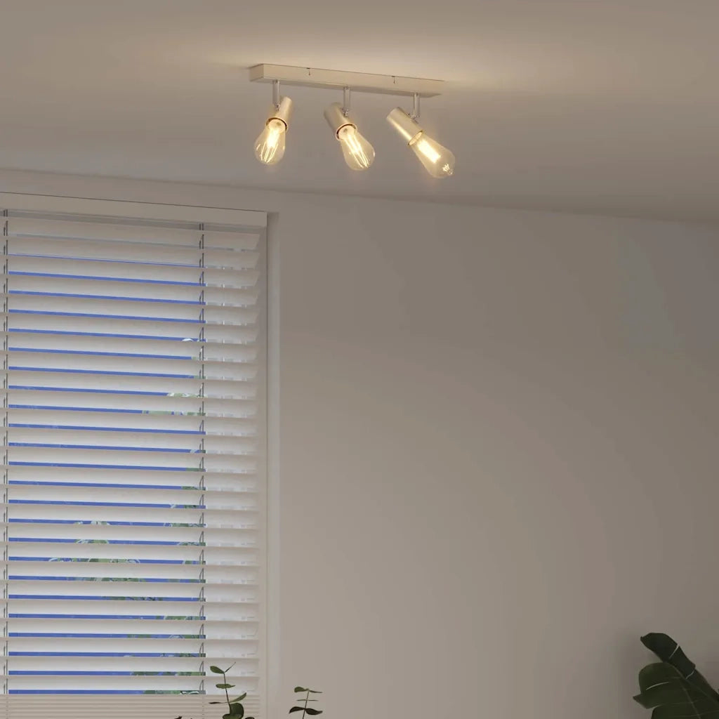Faretto da soffitto Nichel 38 x 6,5 x 11,5 cm Metallo 4108184