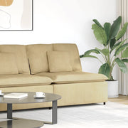 Modulo Centrale Divano Modulare con Cuscini Verde Grigio 100 cm