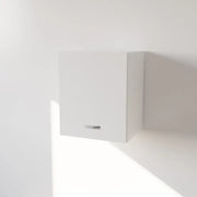 Pensile Cucina  in Legno Nobilitato Bianco, Mobile Alto con 1 Anta, Pensile Componibile Moderno Made in Italy (H48XL60XP33cm)