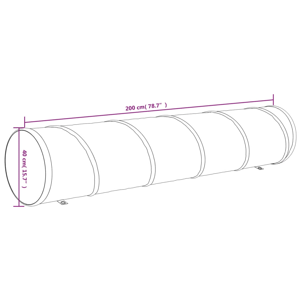 Tunnel per Cani Blu ? 40x200 cm in Poliestere CFW4159242