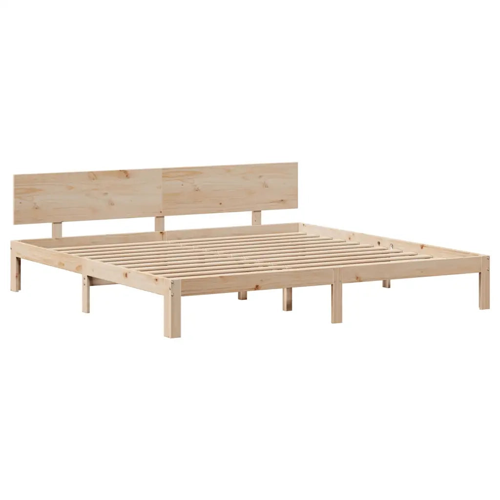 Giroletto con Cassetti 180x200 cm in Legno Massello di Pino