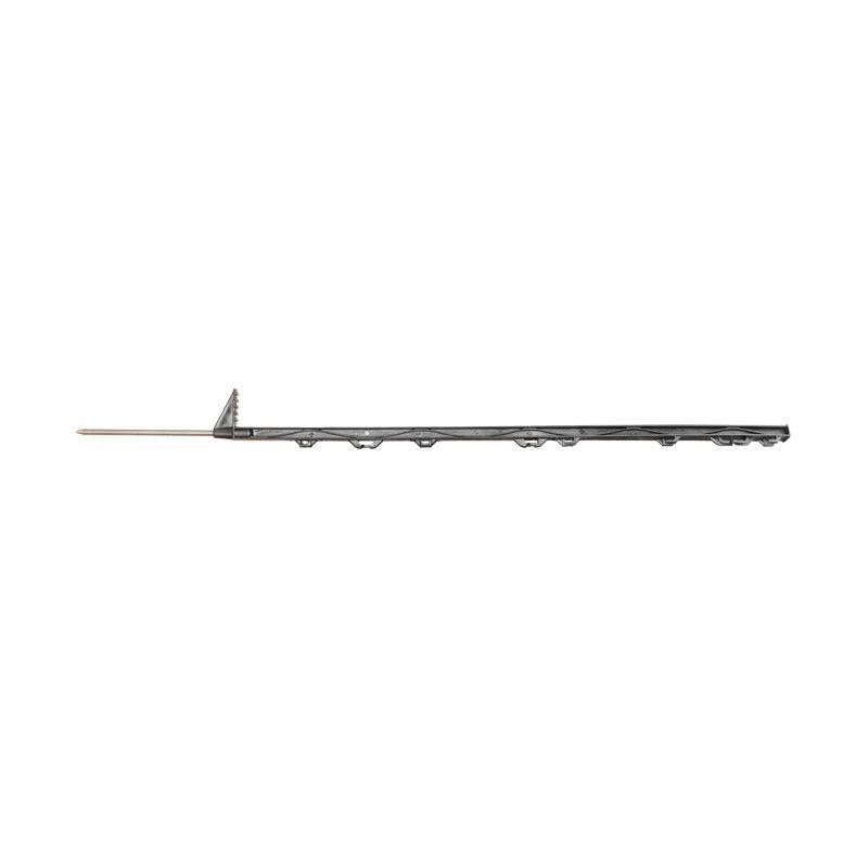 Pali per recinto elettrico, pali per recinzioni elettriche 8 Occhielli,1100 mm, colore Nero, Breckner Germany