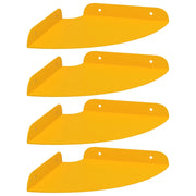 4 pz Mensola | Ripiano | Scaffale sospesa Giallo senape 18 x 18 x 2 cm