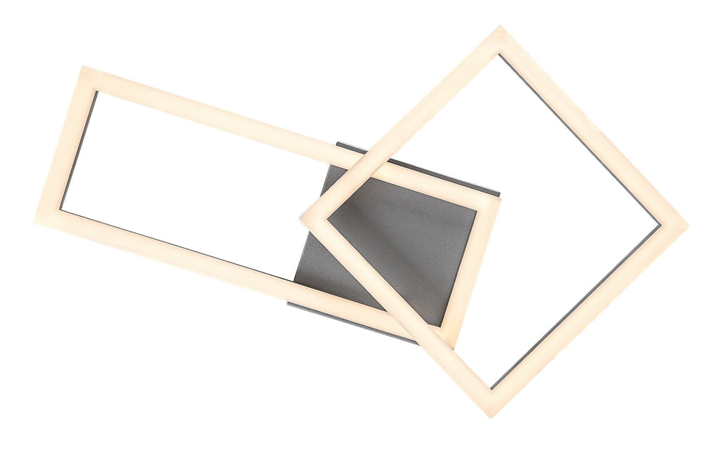 Plafoniera LED Rabalux Ellinor cromo 24W 3000K geometrica