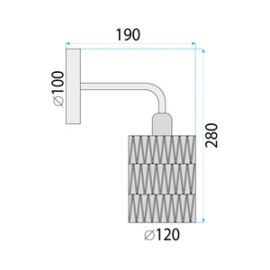 Lampada Da Parete Boho APP1623-1W