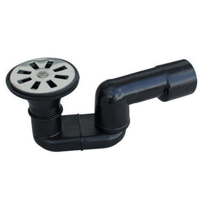 SIFONE DOCCIA PEHD NERO SALDABILE CON USCITA DIAM.40  VALSIR- Ingr. 80- VALSI- pezzi 5