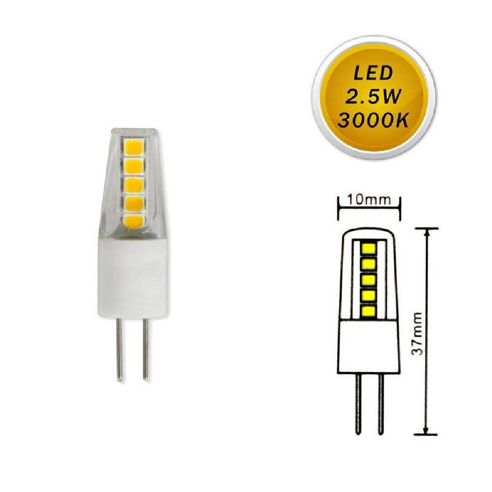Trade Shop - Lampadina Led Smd G4 2 W 12v Luce Fredda 6500k Calda 3000k Naturale 4000k G4-06 - -bianco Caldo      -