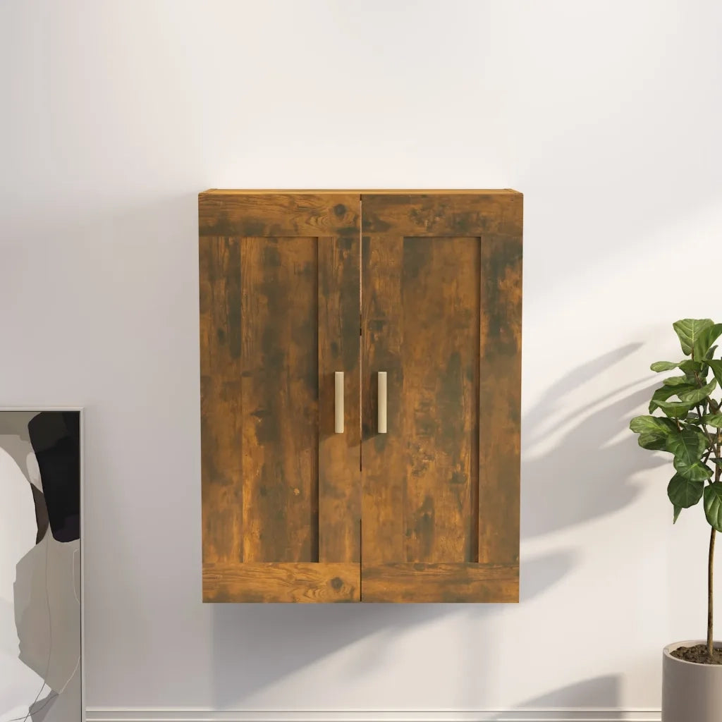 Mobile a Parete Rovere Fumo 69,5x32,5x90cm in Legno Multistrato cod mxl 40694