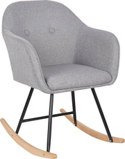 Schienale Luxe per Adulti - Bancopendolo in Lino - Per Interno - Grigio chiaro, 80 x 48 x 69 cm