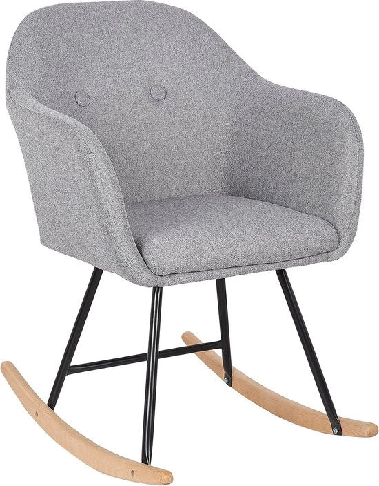 Schienale Luxe per Adulti - Bancopendolo in Lino - Per Interno - Grigio chiaro, 80 x 48 x 69 cm