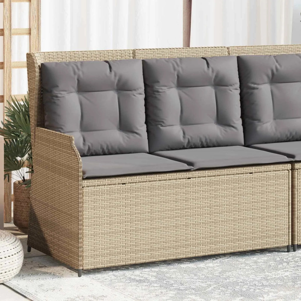 Panchina da Giardino | Panca da Giardino Beige polyrattan