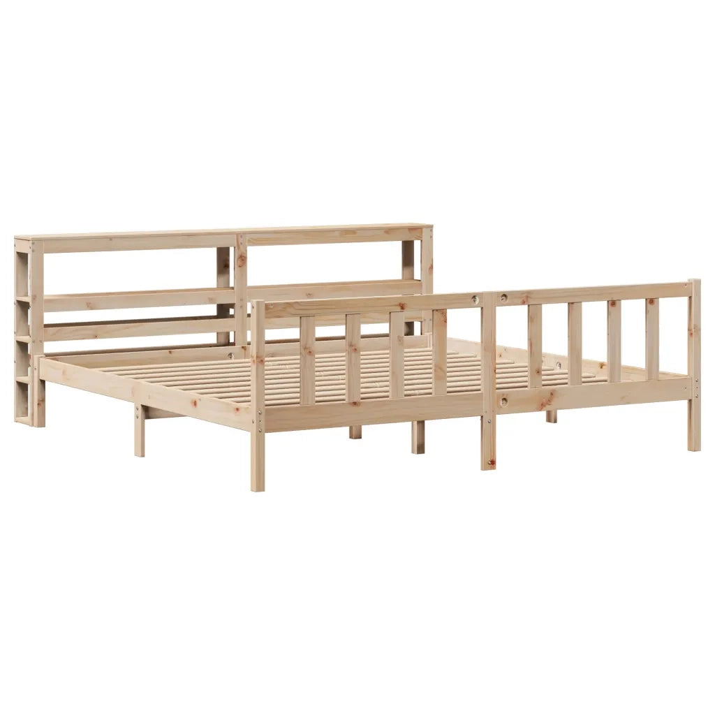 Letto senza Materasso 180x200 cm in Legno Massello di Pino 3305767