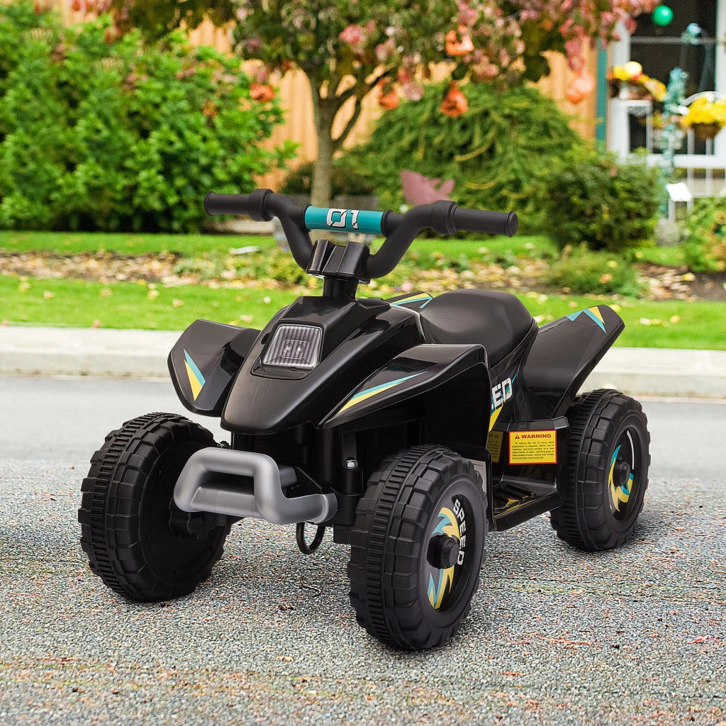 Tavolo Quad Elettrico per Bambini 18-36 Mesi ¨C zephmum ¨C Nero, 72x40x45.5 cm