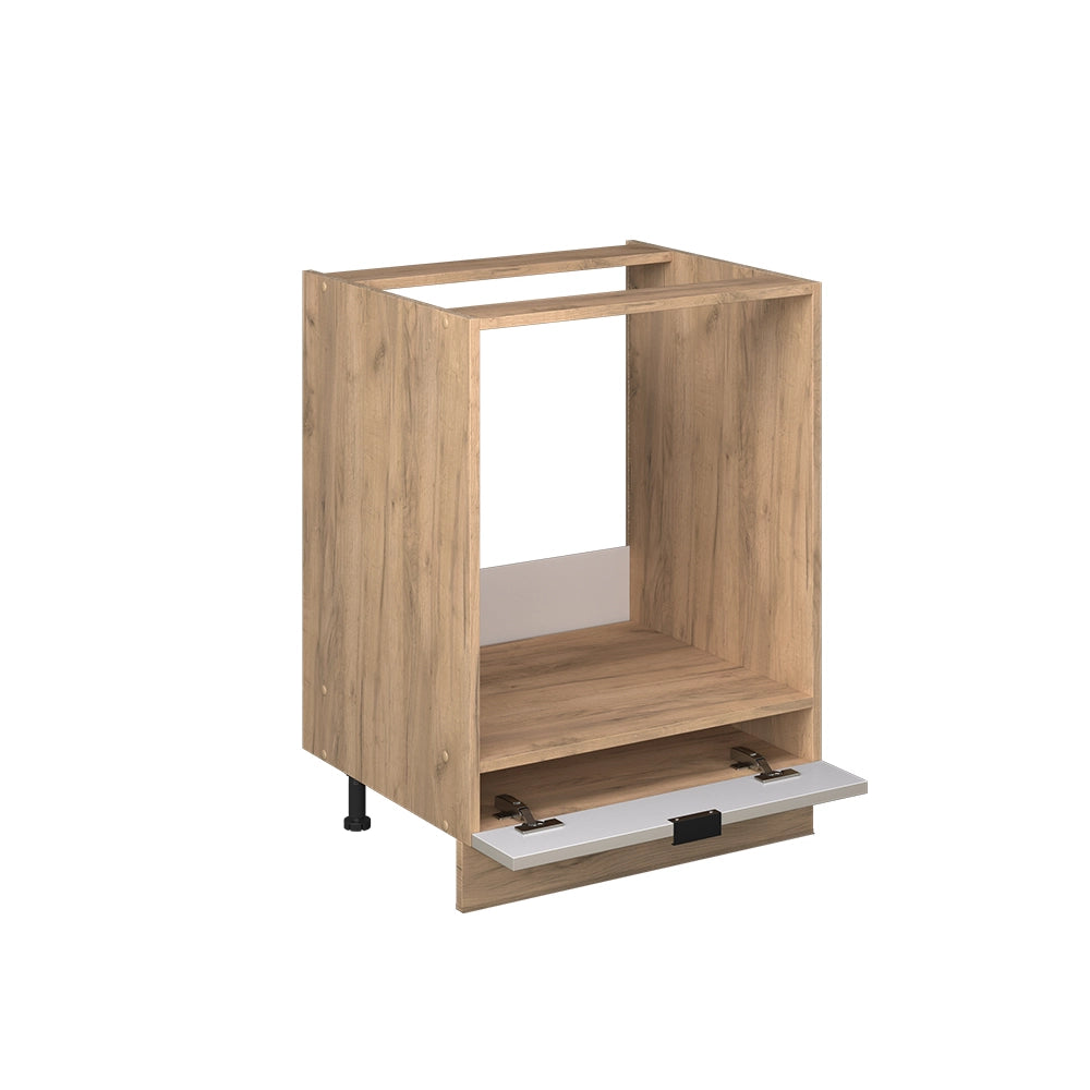 Mobile per forno da incasso Fame-Line GrigioBeige/Rovere dorato 60 cm, PL Rovere Vicco