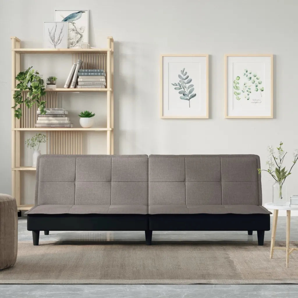 Divano letto-Sofa Letto-Daybed Tortora in Tessuto 741029